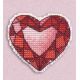 Набор для вышивания крестом Значок сердце, 5,3x6, Овен
