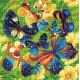 Алмазная мозаика Яркие бабочки, 30x30, полная выкладка, Риолис