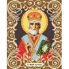 Канва с рисунком Святой Николай, 20x25, Божья коровка