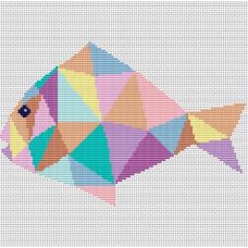 Набор для вышивания крестом Морская рыбка, 21,5x14,5, Тутти