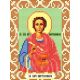 Канва с рисунком Святой Пантелеймон, 12x16, Божья коровка