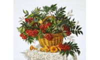 Набор для вышивания крестом Ах, эта красная рябина, 44x37, Овен