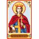 Рисунок на шелке Святая Екатерина, 22x25 (9x14), Матренин посад