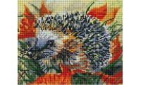 Алмазная мозаика Ёжик в осеннем лесу, 20x25, полная выкладка, Белоснежка