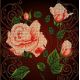 Канва с рисунком Чайная роза, 30x30, Божья коровка