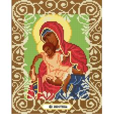 Канва с рисунком Богородица Милостливая, 20x25, Божья коровка