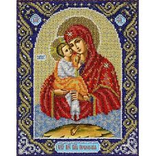 Набор для вышивания бисером Богородица Почаевская, 20x25, Паутинка