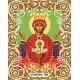 Канва с рисунком Богородица Неупиваемая Чаша, 20x25, Божья коровка