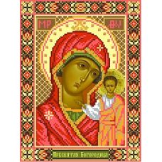 Рисунок на шелке Богородица Казанская, 28x34 (18x24), Матренин посад