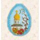 Набор для вышивания крестом Магнит Пасхальный сувенир, 7,2x5,3, Овен
