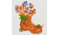 Алмазная мозаика Грибница, 20x20, полная выкладка, Белоснежка