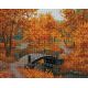 Алмазная мозаика Осенний парк, 40x50, полная выкладка, Белоснежка