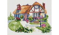 Алмазная мозаика Домик на полянке, 20x25, полная выкладка, Белоснежка