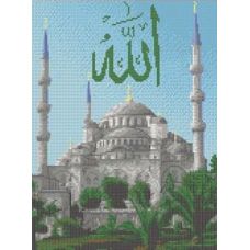 Рисунок на канве Голубая мечеть, 23x30, Каролинка
