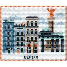 Набор для вышивания крестом Магнит Столицы мира. Берлин, 9x7, Овен