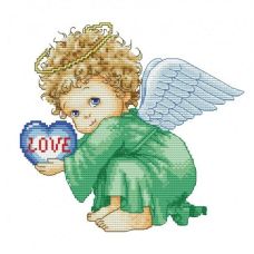 Набор для вышивания крестом Милый ангел, 30x30, Белоснежка