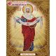 Мозаика стразами Икона Покров Пресвятой Богородицы, 22x28, частичная выкладка, Алмазная живопись