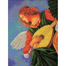 Набор для вышивания бисером Музицирующий ангел. Терцо, 26x35, Кроше