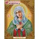 Мозаика стразами Икона Богородица Умиление, 22x28, частичная выкладка, Алмазная живопись
