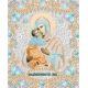 Ткань для вышивания бисером Богородица Владимирская, 15x18, Конек