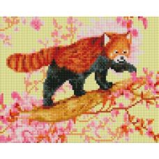 Алмазная мозаика Красная панда, 20x25, полная выкладка, Белоснежка