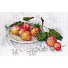 Набор для вышивания крестом Вкус диких яблок, 18x26, МП-Студия