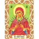 Канва с рисунком Богородица Семистрельная, 12x16, Божья коровка