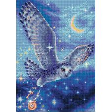 Алмазная мозаика Волшебная сова, 27x38, полная выкладка, Риолис