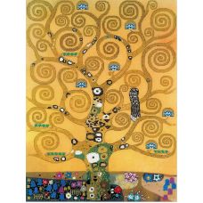 Набор для вышивания крестом Дерево жизни по мотивам картины Г.Климта, частичная вышивка, 30x40, Риолис, Сотвори сама