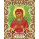 Канва с рисунком Богородица Семистрельная, 20x25, Божья коровка