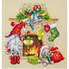 Набор для вышивания крестом В ожидании рождества, 22x22, Чудесная игла