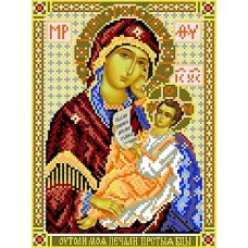 Рисунок на шелке Богородица Утоли Моя Печали, 28x34 (18x24), Матренин посад