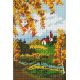 Алмазная мозаика Осенний пейзаж, 20x30, полная выкладка, Белоснежка