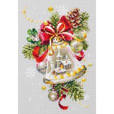 Набор для вышивания крестом Рождественский колокольчик, 16x23, Чудесная игла