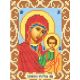 Канва с рисунком Богородица Казанская, 12x16, Божья коровка