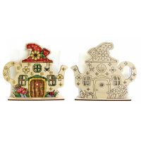 Набор для вышивания крестом Салфетница Сказочный дом, 13x15, Щепка (МП-Студия)