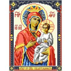 Рисунок на шелке Богородица Избавительница, 28x34 (18x24), Матренин посад