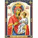 Рисунок на шелке Богородица Избавительница, 28x34 (18x24), Матренин посад