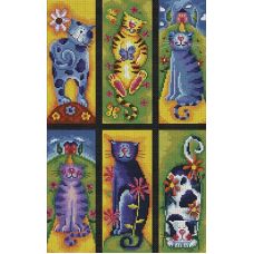 Набор для вышивания крестом Коллекция кошек, 37x48, Белоснежка