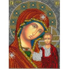 Набор для вышивания Казанская Богородица, 19x25, Вышиваем бисером