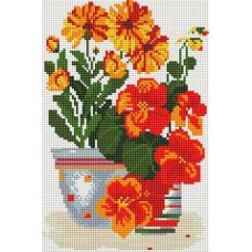 Алмазная мозаика Солнечные цветы, 20x30, полная выкладка, Белоснежка