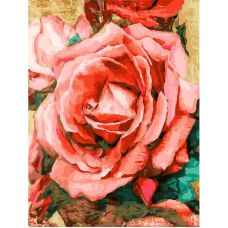 Живопись по номерам Благородная роза, 30x40, Белоснежка