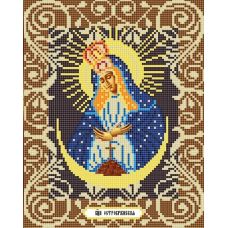Канва с рисунком Богородица Остробрамская, 20x25, Божья коровка