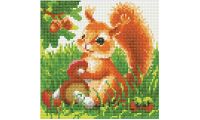 Алмазная мозаика Белочка, 20x20, полная выкладка, Риолис