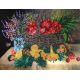 Набор для вышивания бисером на шелке Натюрморт с грибами, 25x34, Fedi