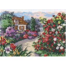Набор для вышивания крестом Цветущий сад, 28x20, Чудесная игла