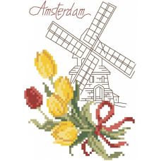 Набор для вышивания крестом Амстердам, 20x22 (10x14), Матренин посад